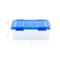 Iris® 6.5gal. Clear Plastic Storage Boxes With Blue Lid, 4 Pack